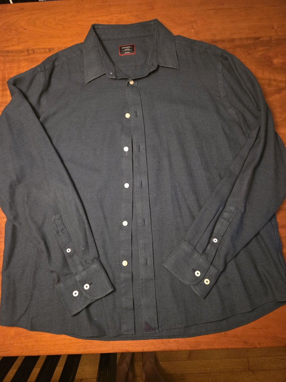UNTUCKit Men’s Long-Sleeve Button-Up Shirt - Style- Veneto Teal